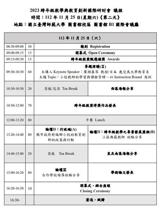 第一天 議程